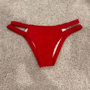 Bikini BOTTOM, Red, Size Medium, Nasty Gal